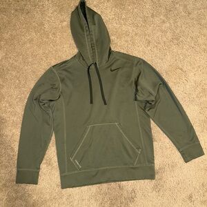 Nike Men's Olive Green Hoodie